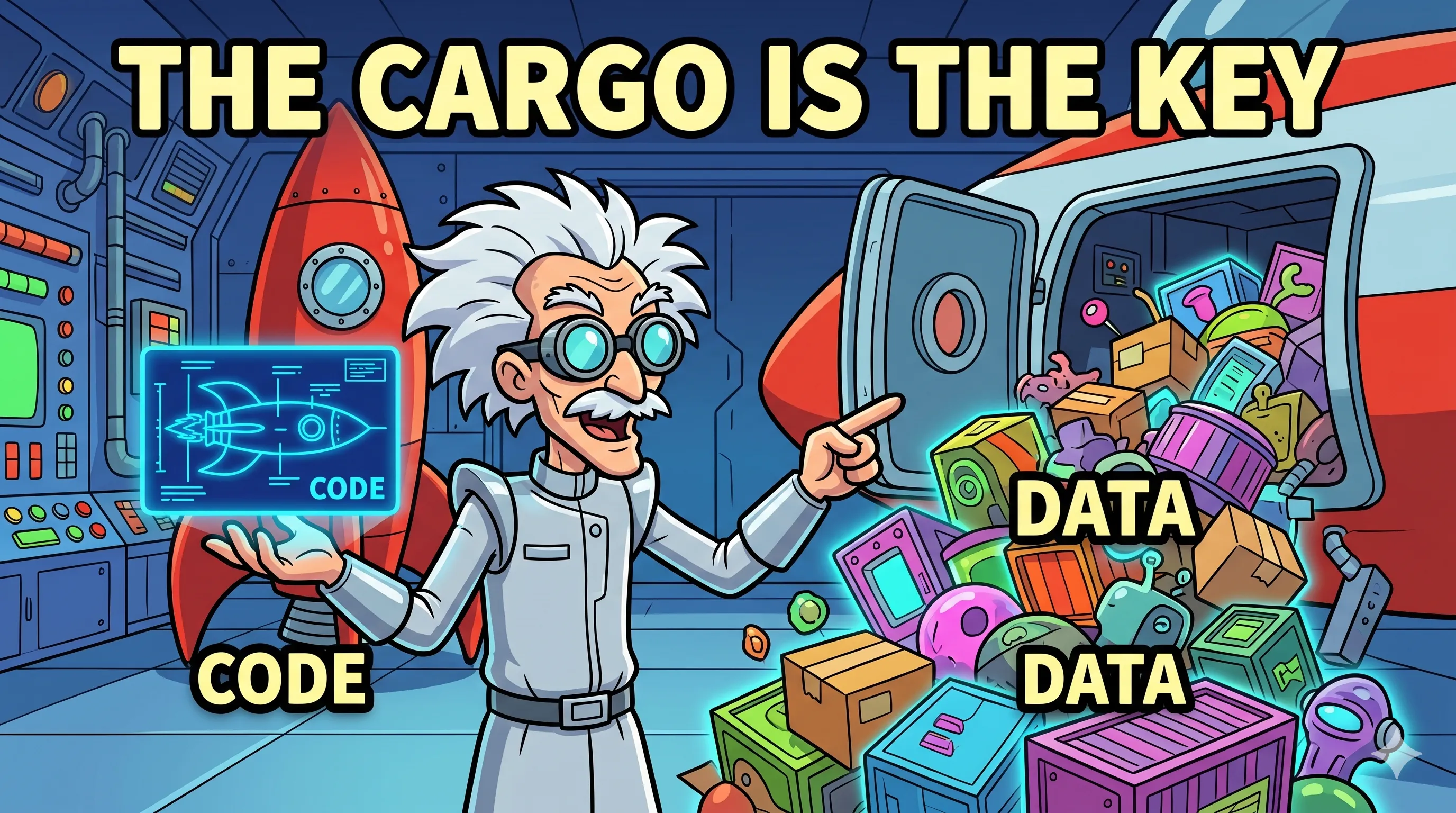 The Intergalactic Delivery: The Ship is Only Half the Mission - Why AI is Code + Data: Understanding how the cargo (data) determines the behavior of your delivery bot (the model).