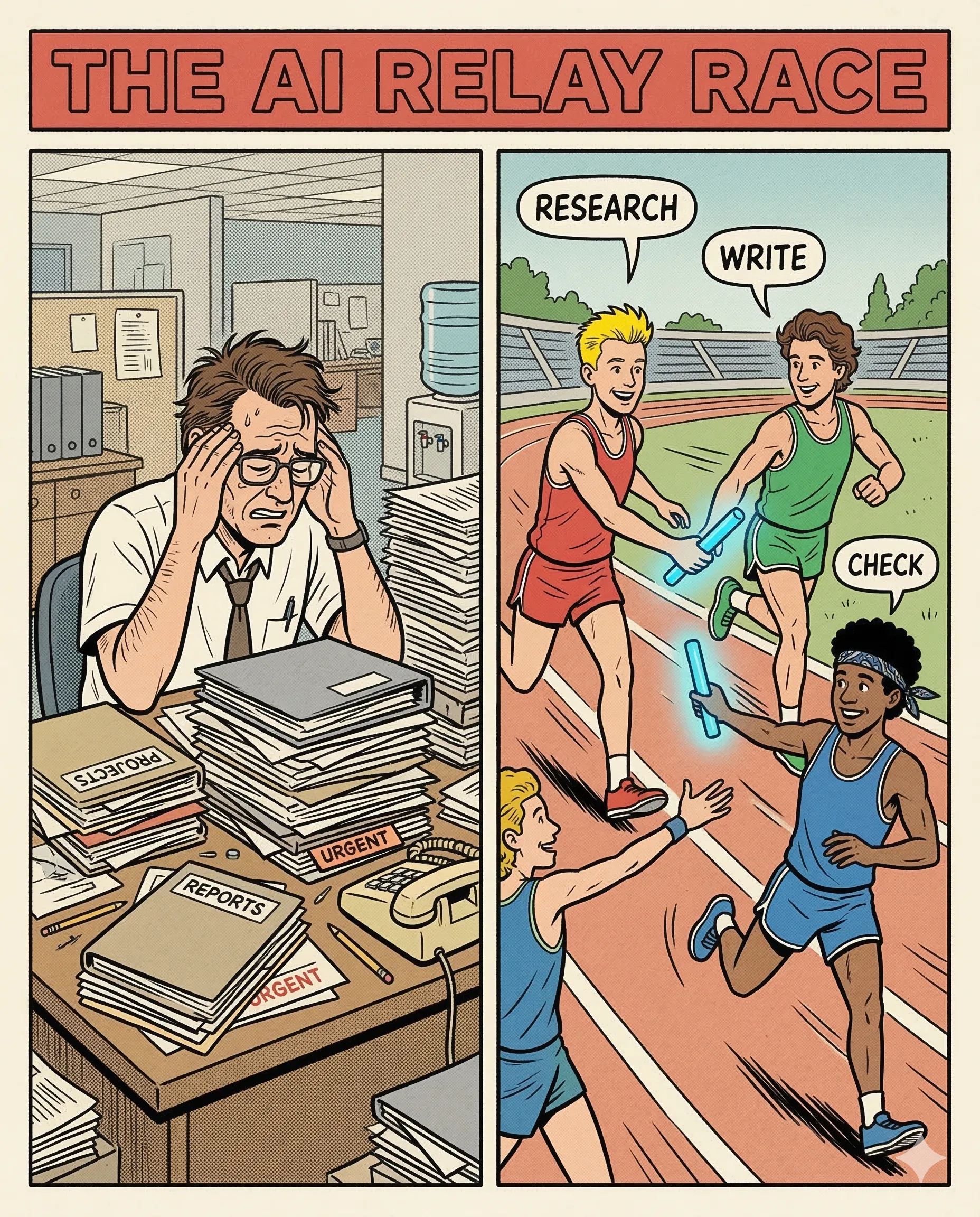 The AI Relay Race: A Secret for Professional Success - Why single AI prompts fail and how professional AI orchestration using 'Chains' delivers 10x more accurate results for business automation.