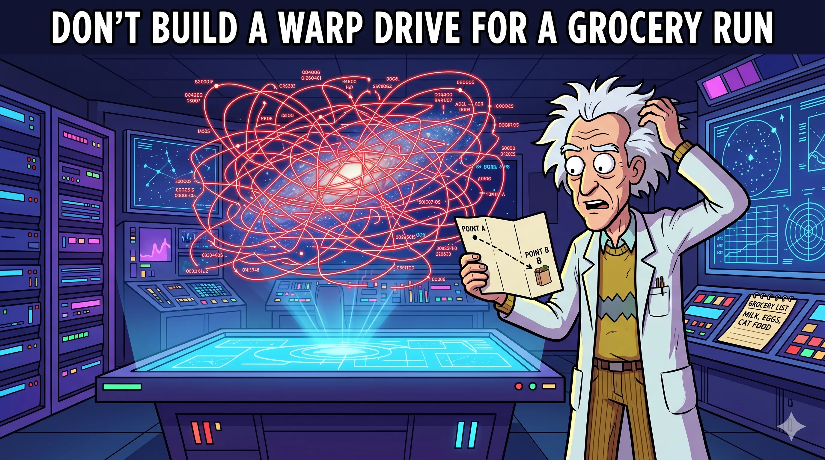 Specify the Problem: Don't Build a Warp Drive for a Grocery Run - Understanding Problem Formulation in AI: Why you must define exactly what the machine needs to do before you start building complex models.