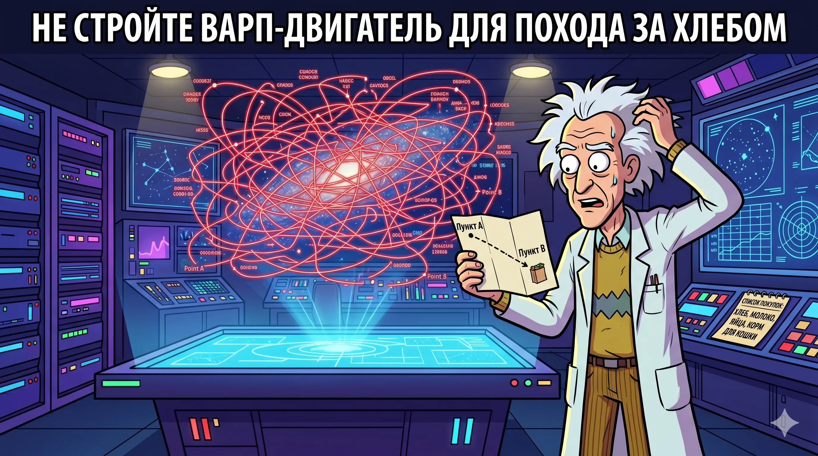 Постановка задачи: не стройте варп-двигатель для похода за хлебом - Понимание постановки задачи в ИИ: почему вы должны определить, что именно должна делать машина, прежде чем строить сложные модели.
