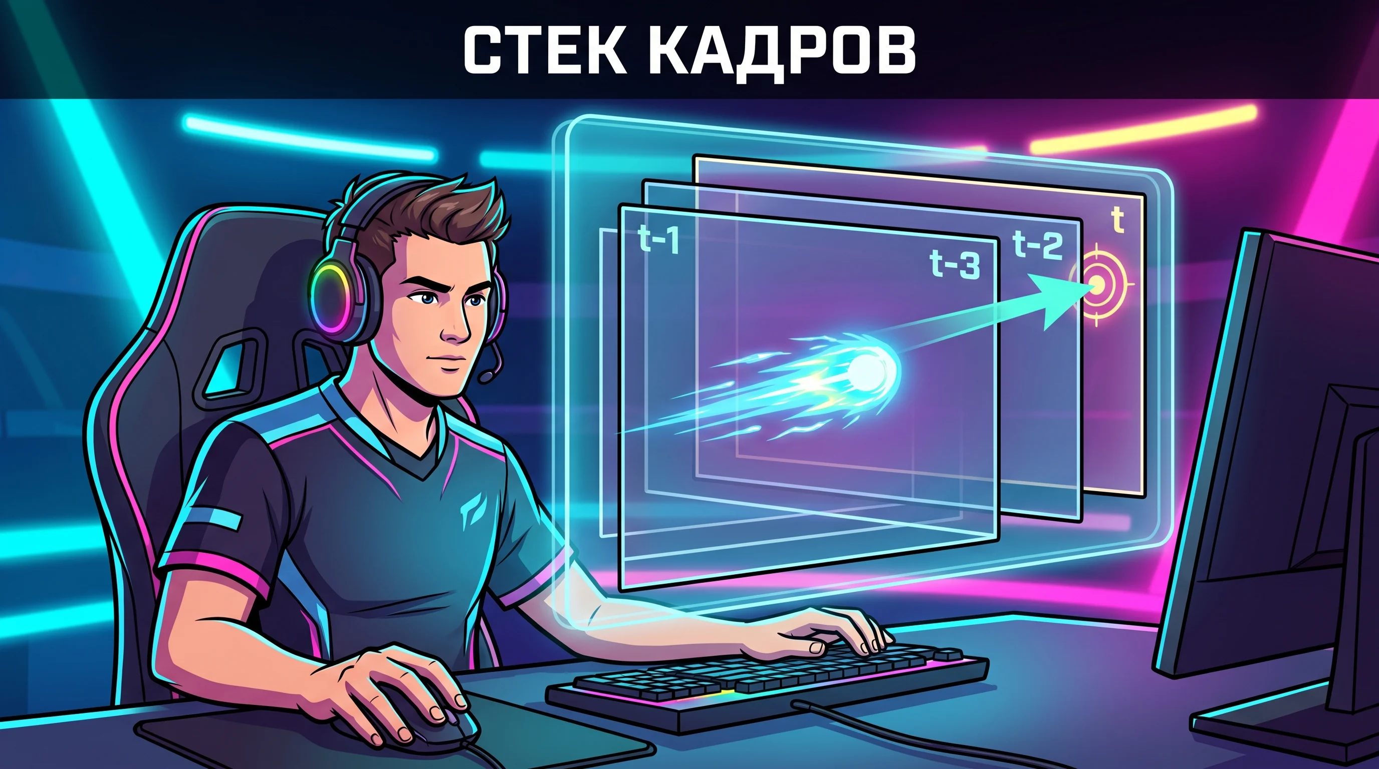 Стек кадров: Как научить нейросеть чувствовать скорость - Почему одиночный статичный скриншот ослепляет алгоритмы обучения с подкреплением, и как стек последовательных кадров возвращает системе Марковское свойство.