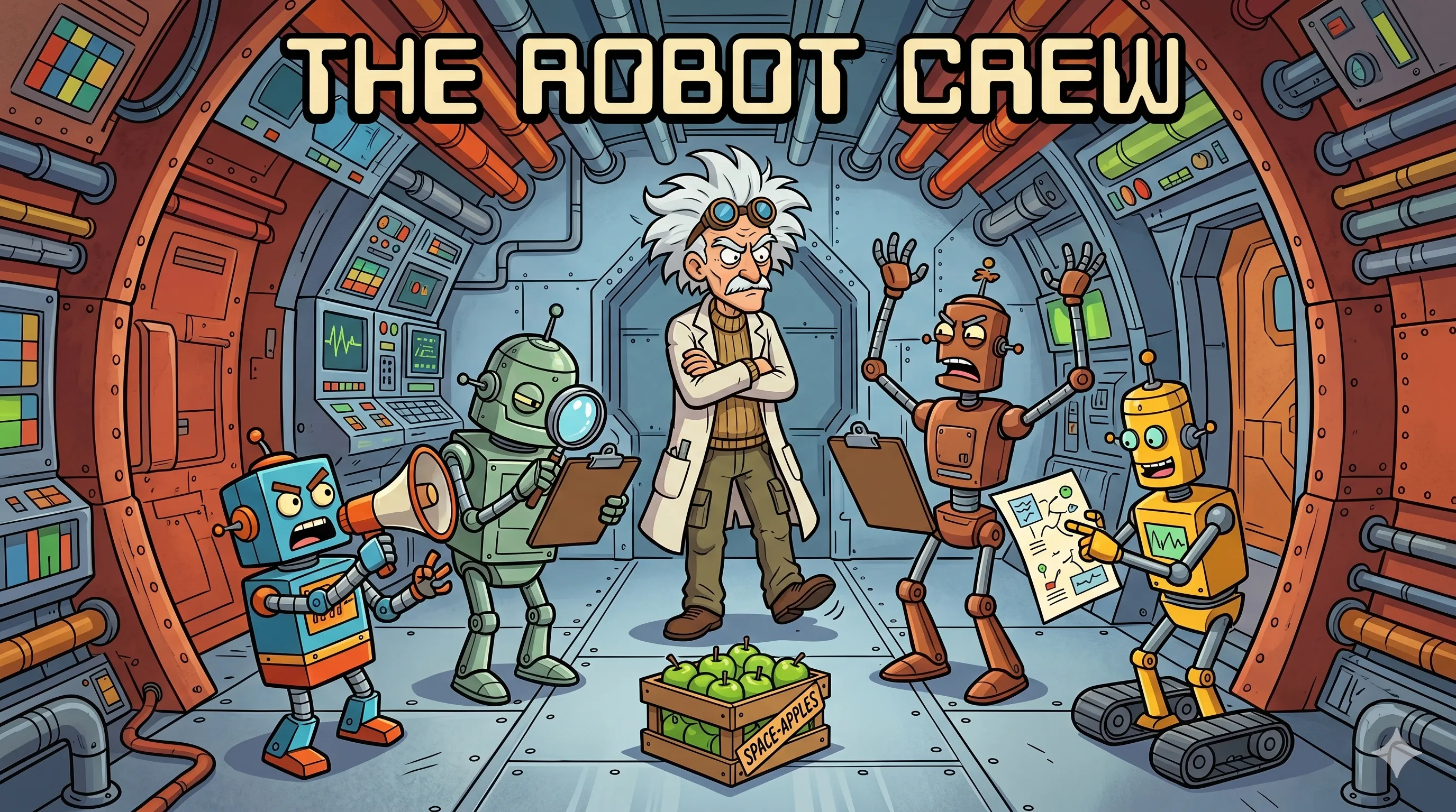 The Robot Crew: Team vs. Conveyor Belt - Agentic Workflows vs. Single-Shot Inference. Why building a complex team of droids to carry a single crate of apples is a waste of resources.