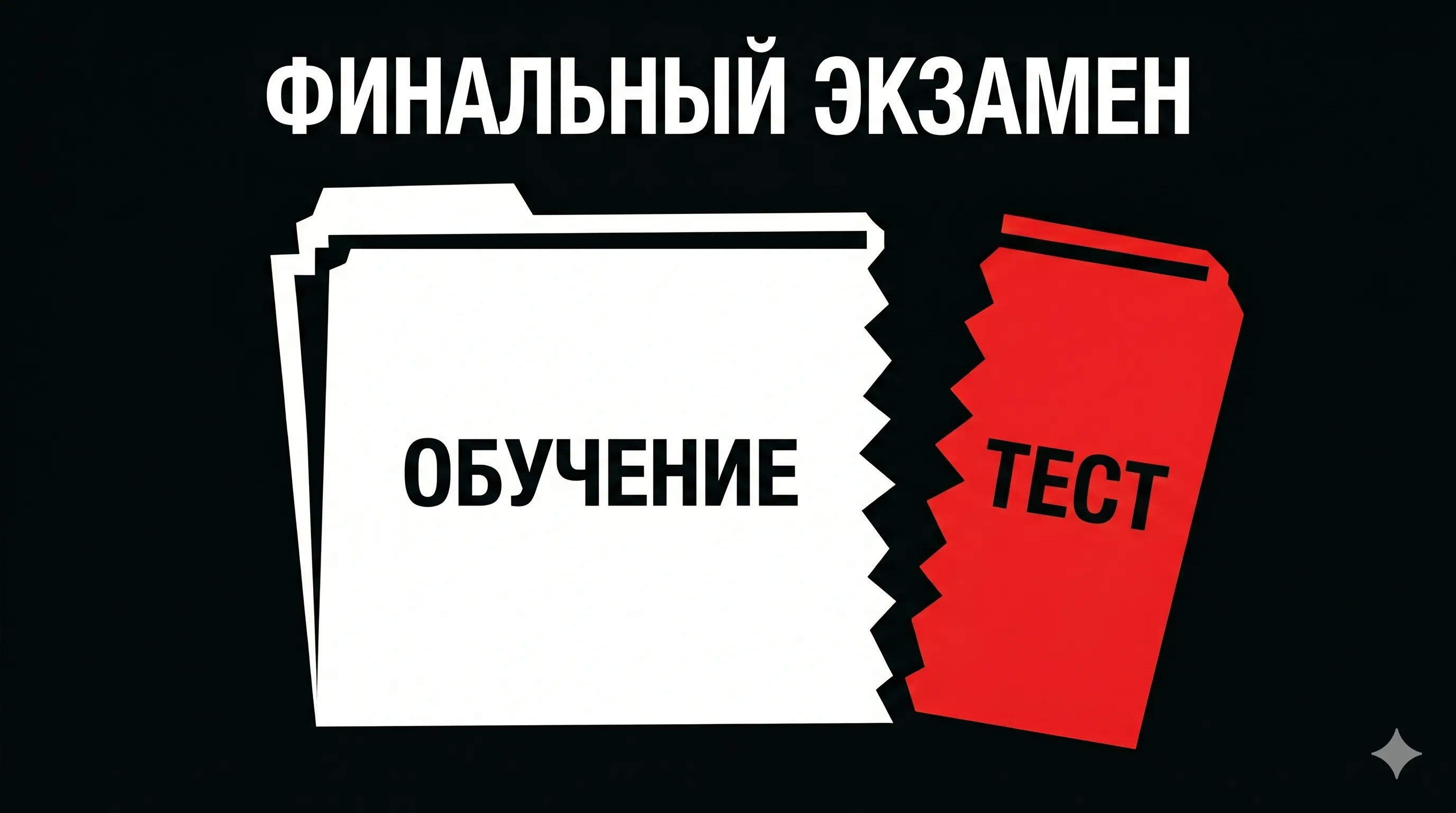 Финальный экзамен: подготовка к неизвестному - Понимание обучающих и тестовых наборов: почему разделение данных — единственный способ доказать, что ваш ИИ действительно учится, а не просто копирует.