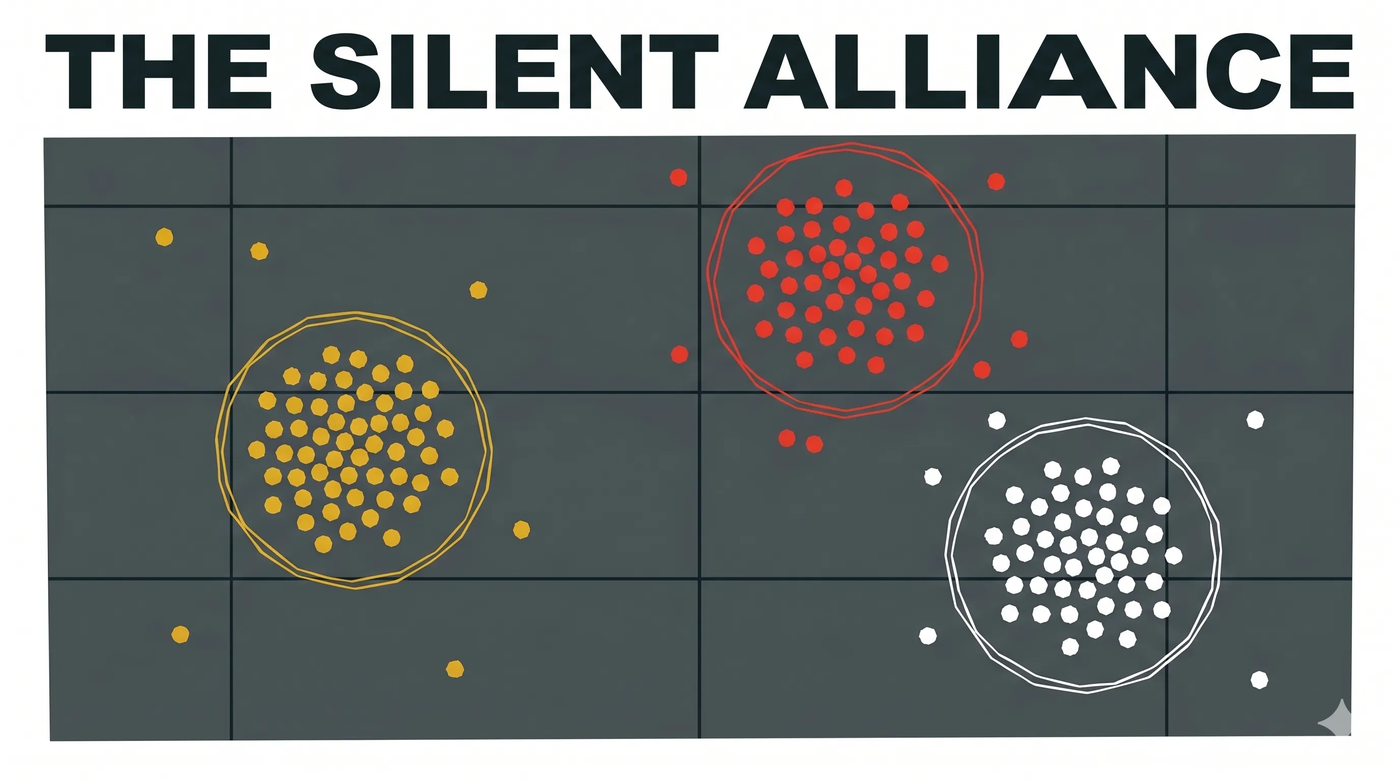 The Silent Alliance: Uncovering Secret Networks - Understanding Clustering: How AI finds hidden relationships in raw data by grouping things that behave in the same way.