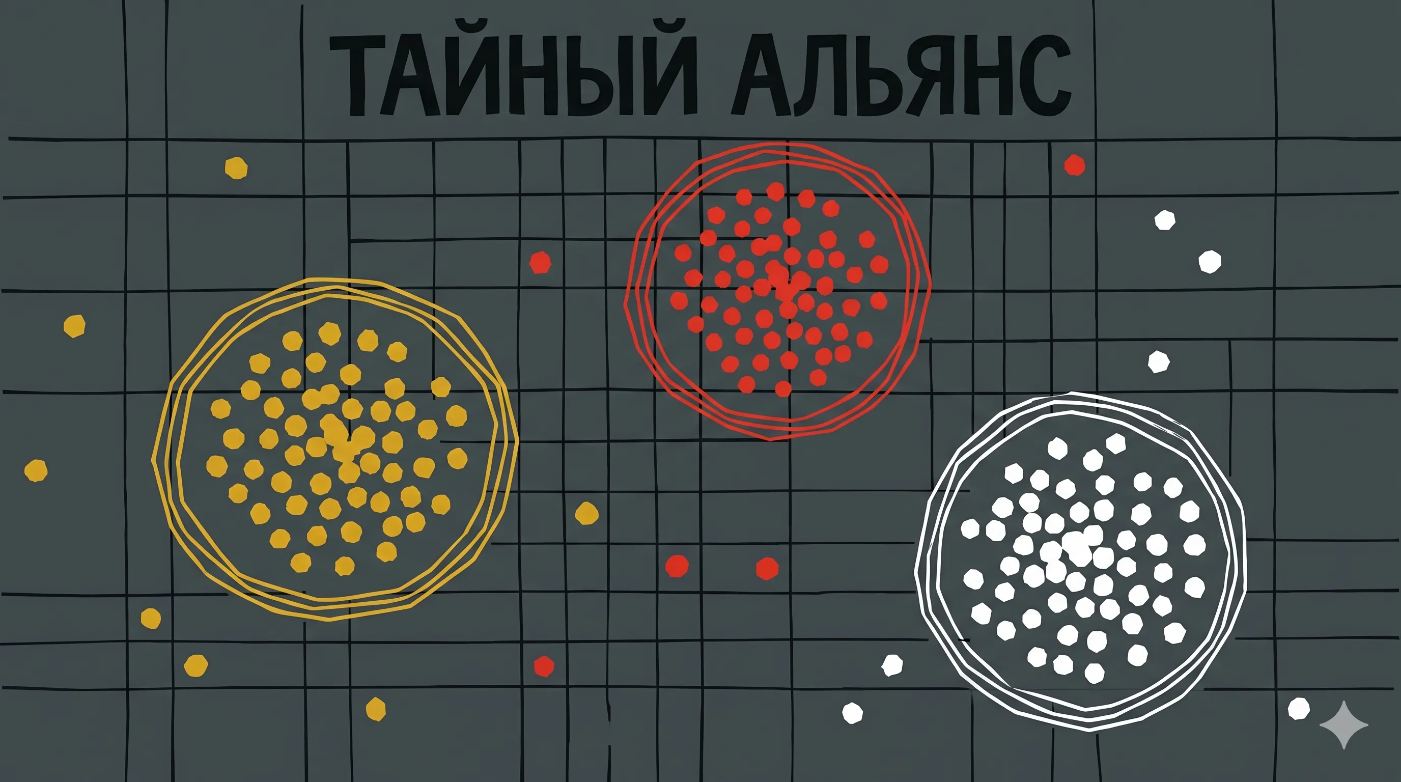 Тайный альянс: поиск скрытых сетей - Понимание кластеризации: как ИИ находит скрытые связи в сырых данных, группируя объекты, которые ведут себя одинаково.