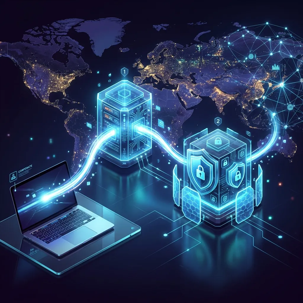 The Multi-Hop Defense: Protecting Trade Secrets from State-Level MITM - When a standard corporate VPN isn’t enough. Learn how double-tunnel routing (Multi-Hop) protects highly sensitive corporate data from state-level interception.
